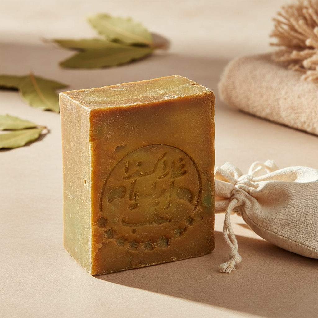 Aleppo Sabunu %25 Tek Sabun Pamuklu Keseyle - Güncel